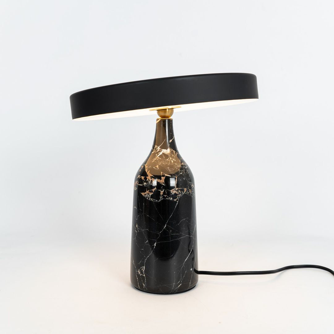 Eddy Table Lamp | Steel & Marble | Black, Grey, White