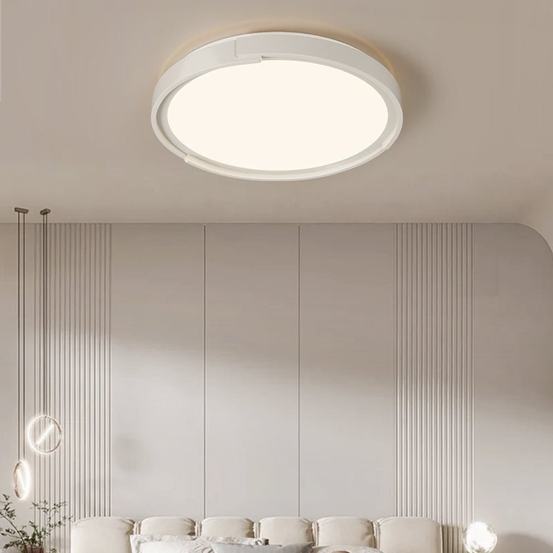 Edge Minimalist Ceiling Light | Metal & PVC | Black or White