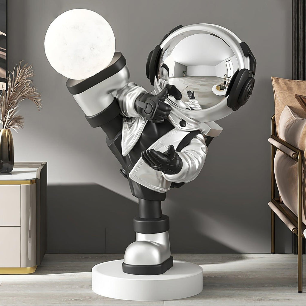 Effort Astronaut Floor Lamp | Resin | White