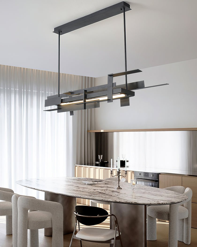 Eithne Planar Pendant Light | Premium Iron | Matte Black