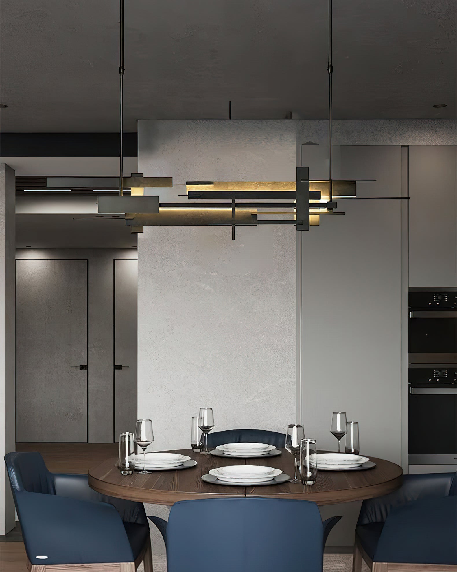 Eithne Planar Pendant Light | Premium Iron | Matte Black