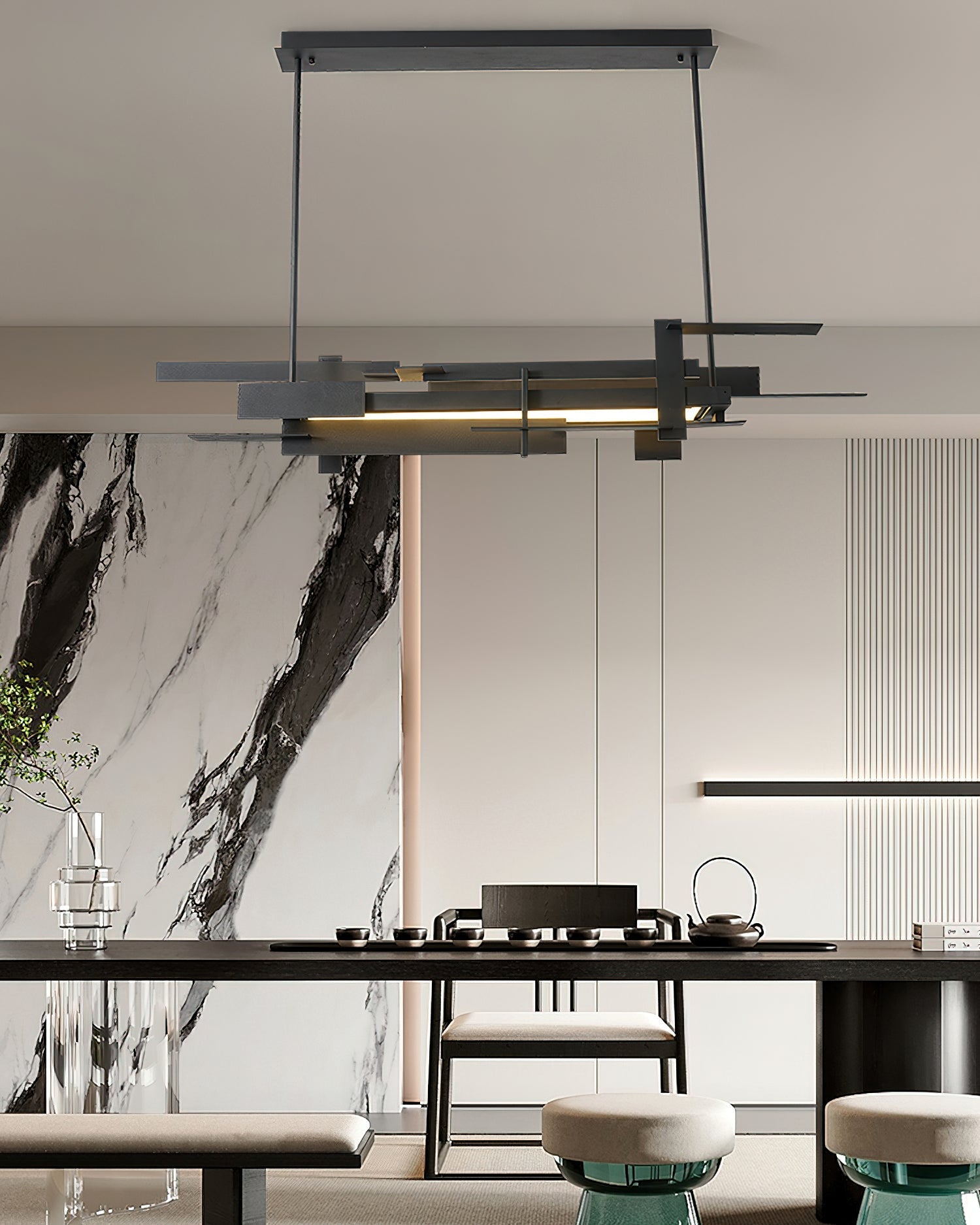 Eithne Planar Pendant Light | Premium Iron | Matte Black