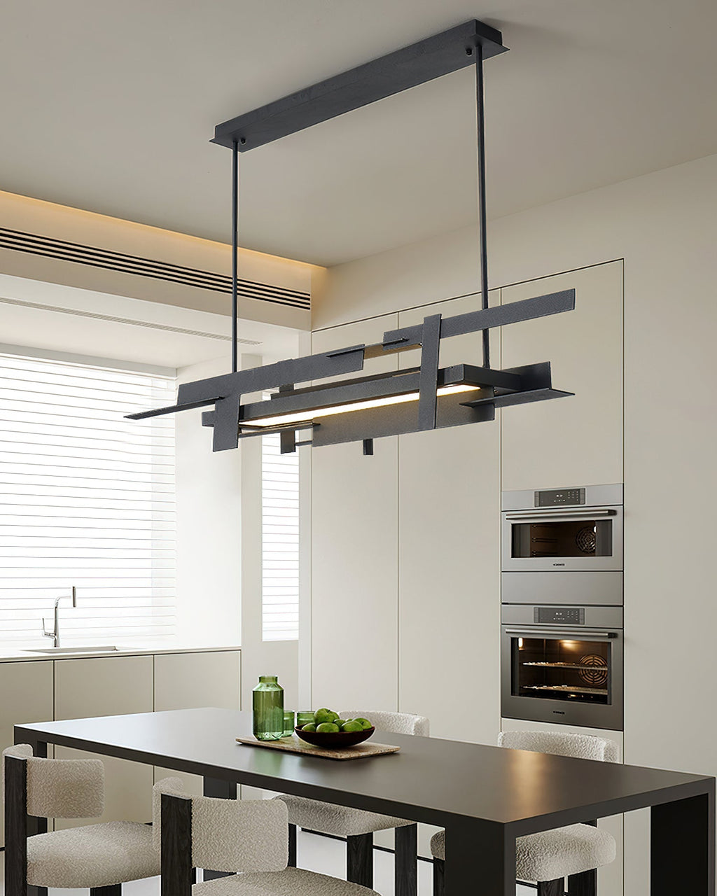 Eithne Planar Pendant Light | Premium Iron | Matte Black