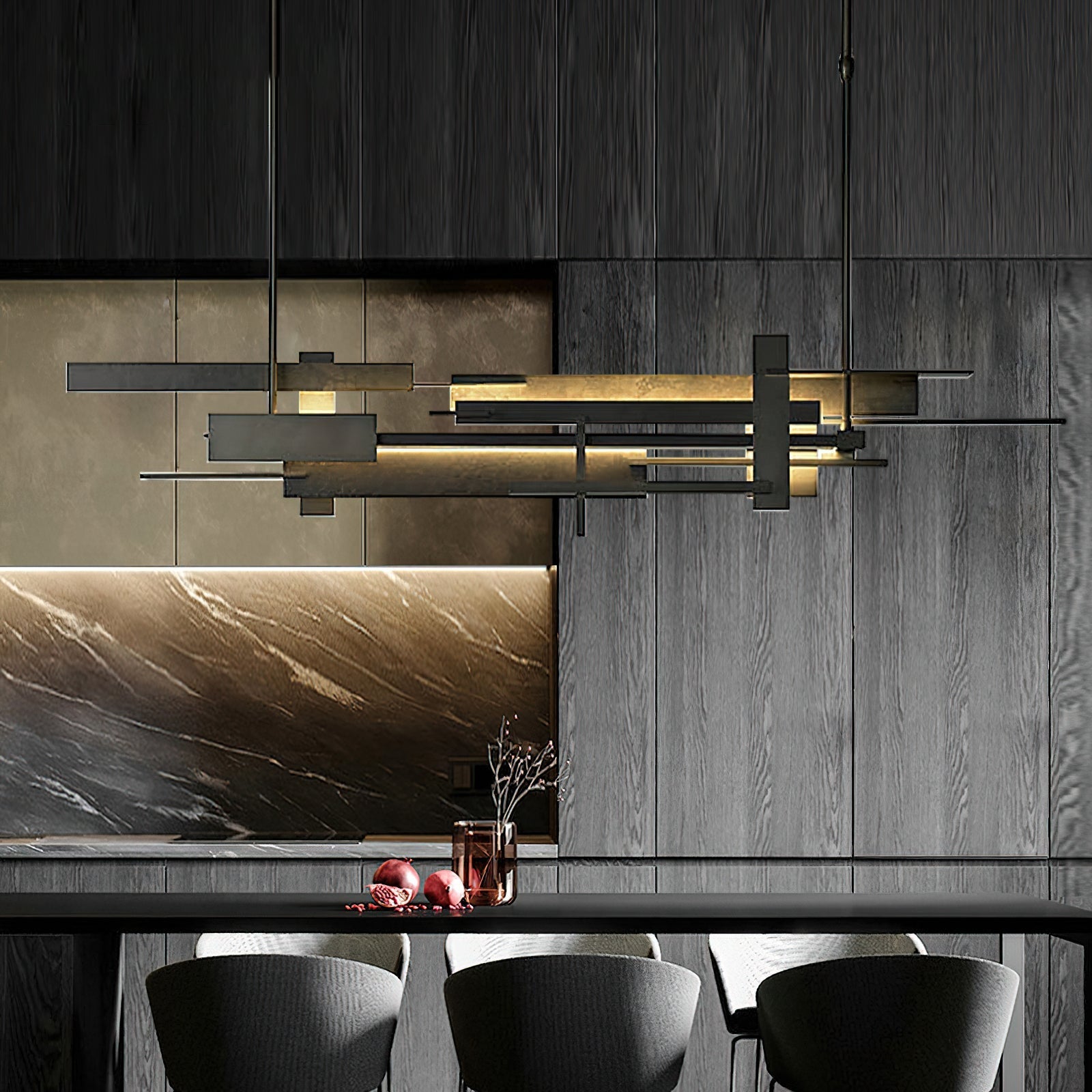 Eithne Planar Pendant Light | Premium Iron | Matte Black