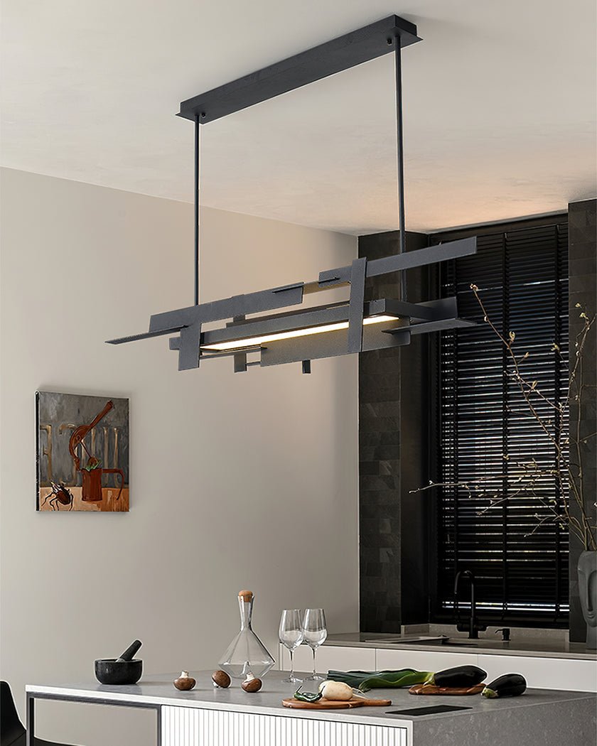 Eithne Planar Pendant Light | Premium Iron | Matte Black