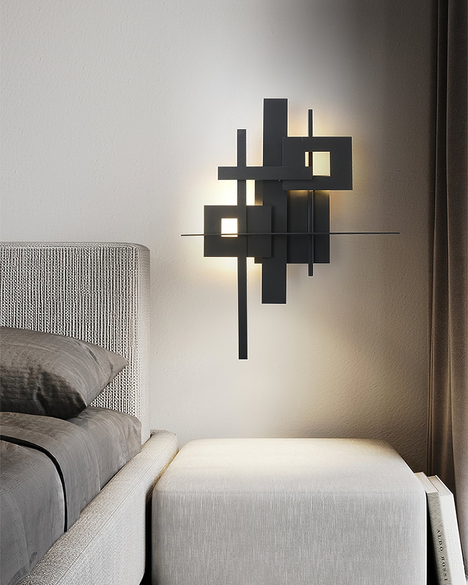Eithne Planar Wall Lamp | Premium Iron | Matte Black