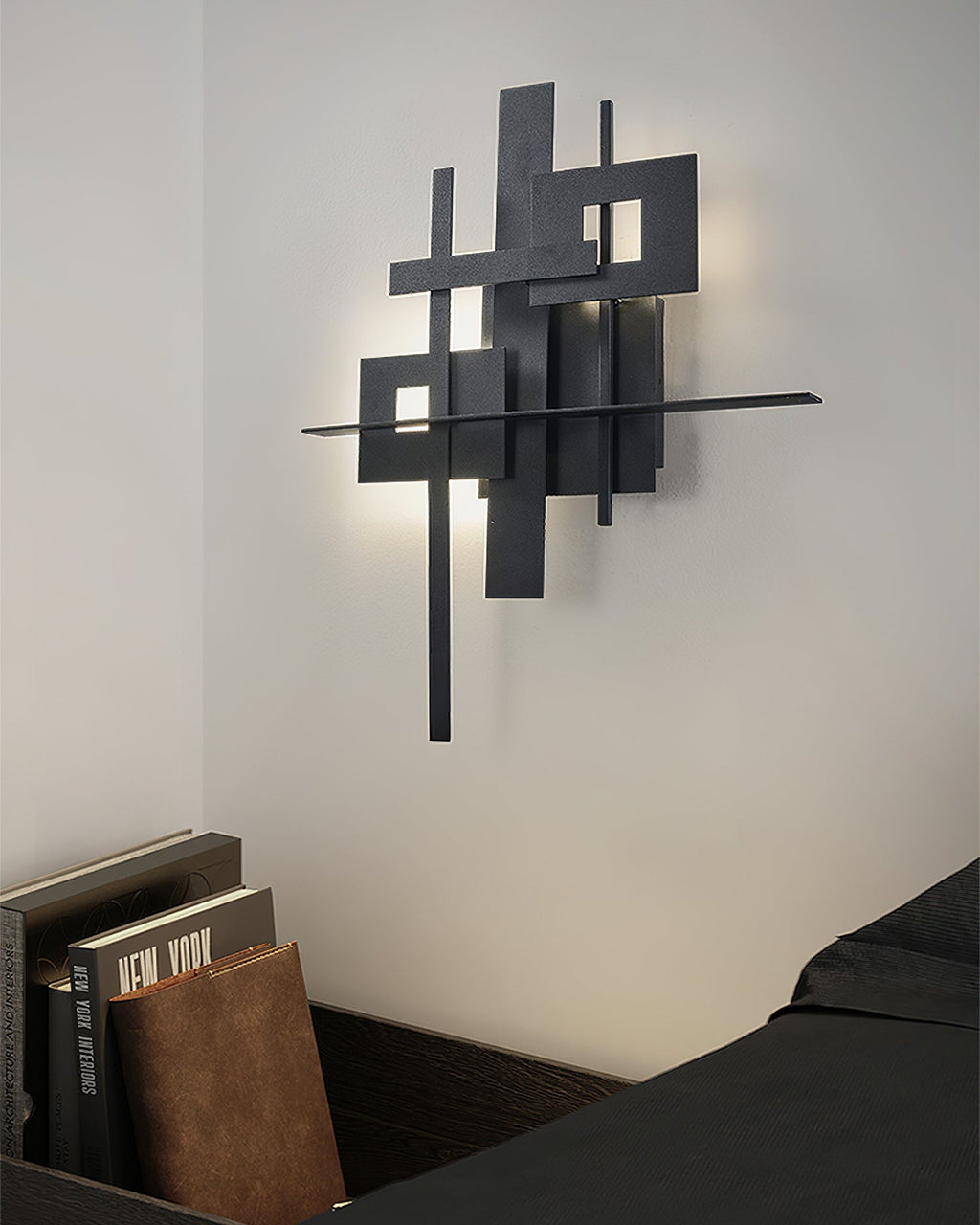 Eithne Planar Wall Lamp | Premium Iron | Matte Black