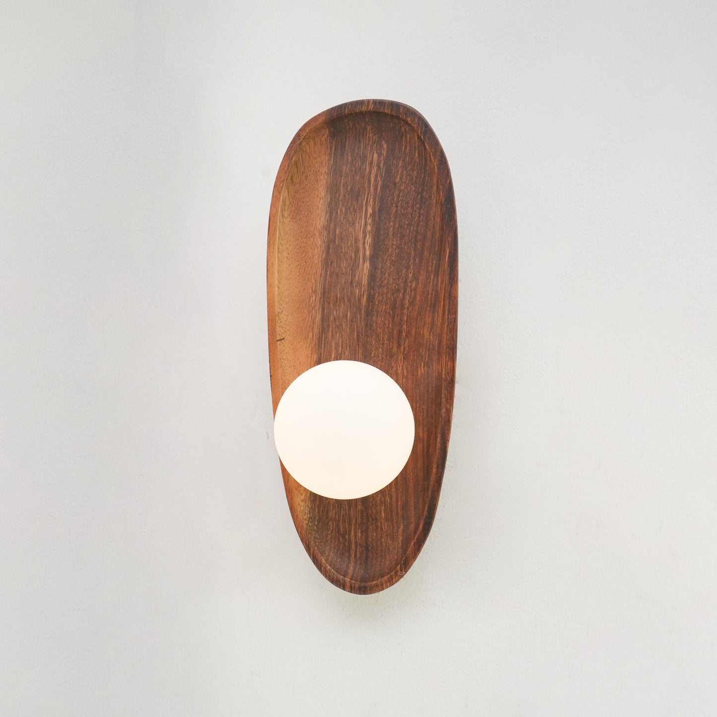 Eivor Wall Lamp | Handmade Wood & Glass | Set of 2