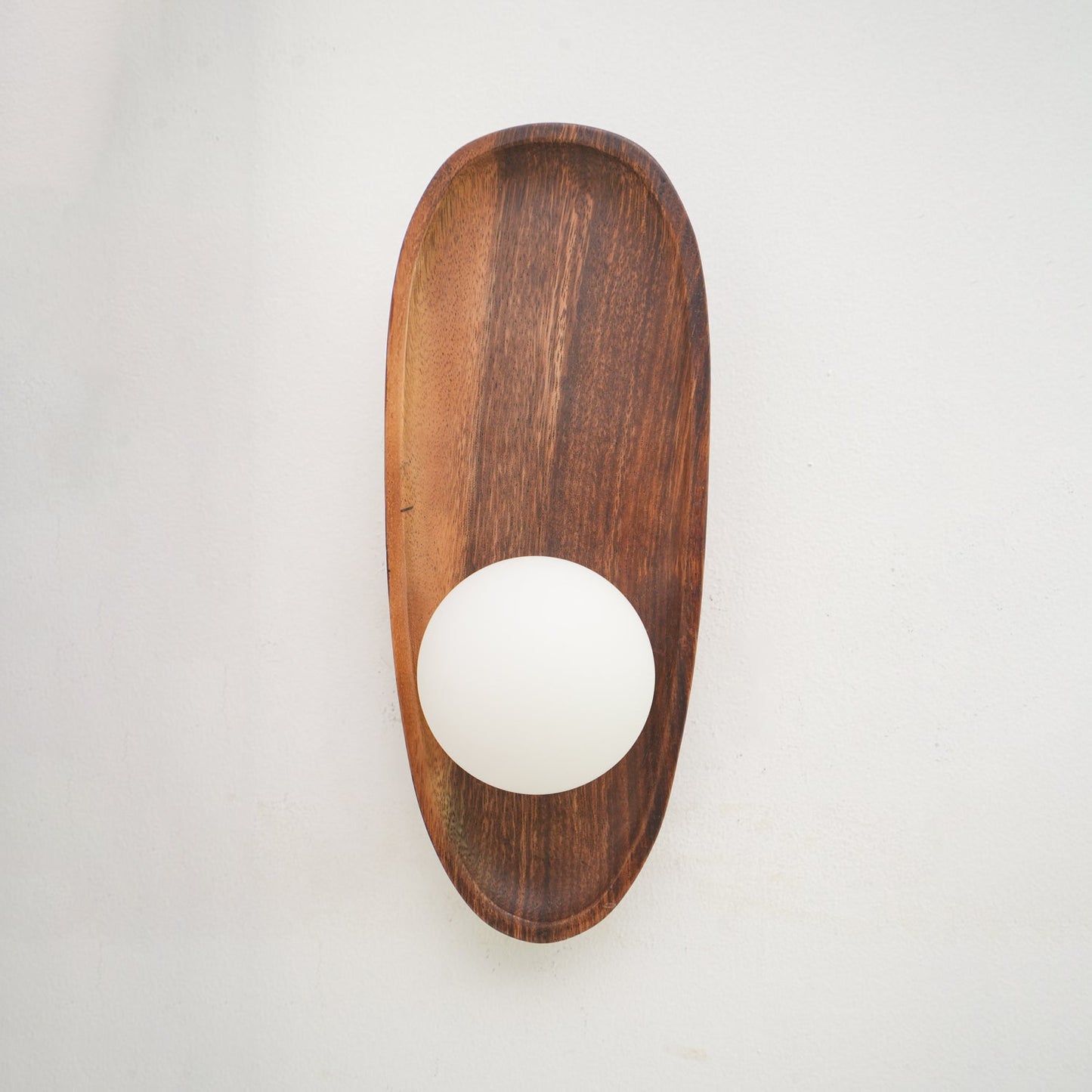 Eivor Wall Lamp | Handmade Wood & Glass | Set of 2