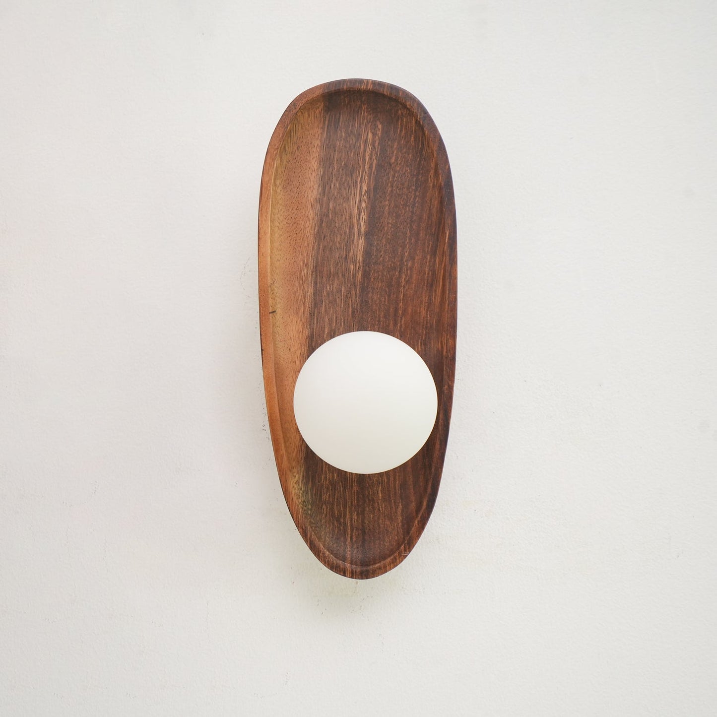 Eivor Wall Lamp | Handmade Wood & Glass | Set of 2