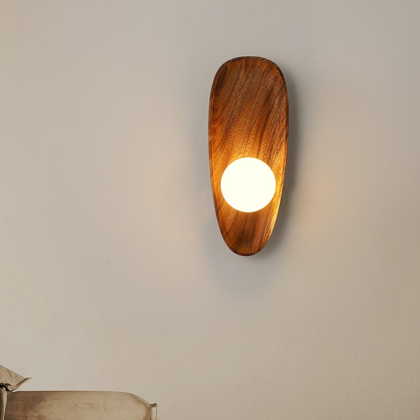 Eivor Wall Lamp | Handmade Wood & Glass | Set of 2