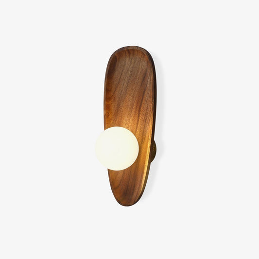 Eivor Wall Lamp | Handmade Wood & Glass | Set of 2
