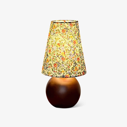 Elara Table Lamp | Floral Pattern | Brown Shade