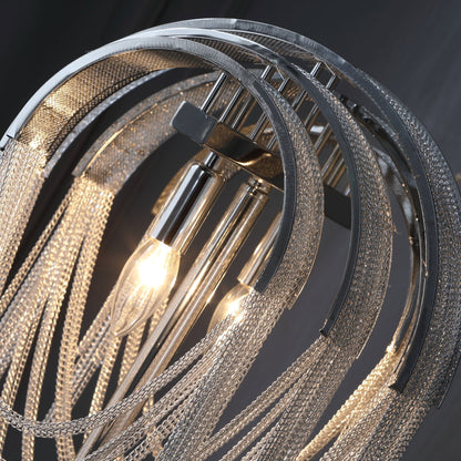 Chains Tassel Table Lamp | Metal, Stainless Steel | Gold, Chrome