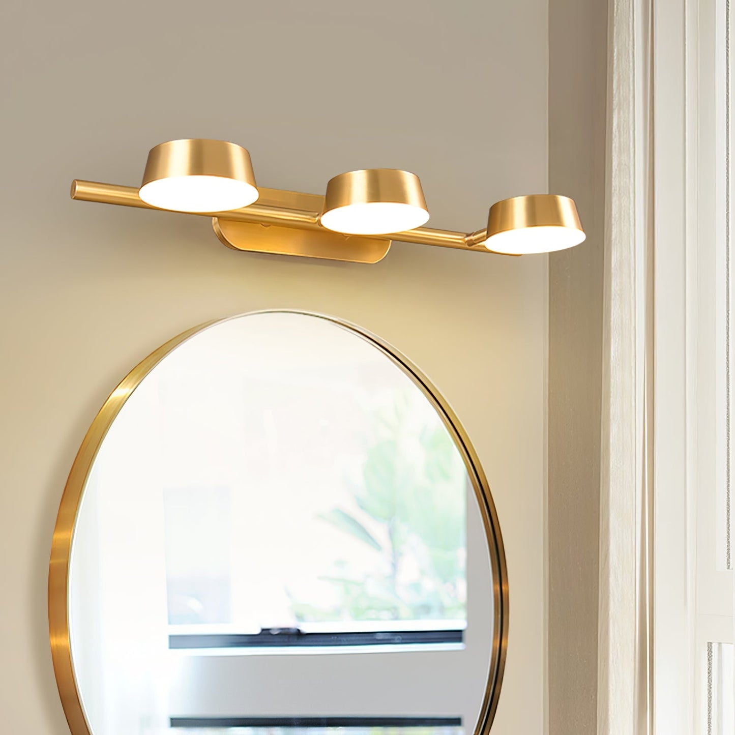 Eleanor Vanity Wall Light | Brass & Acrylic | 1/2/3-Light Options