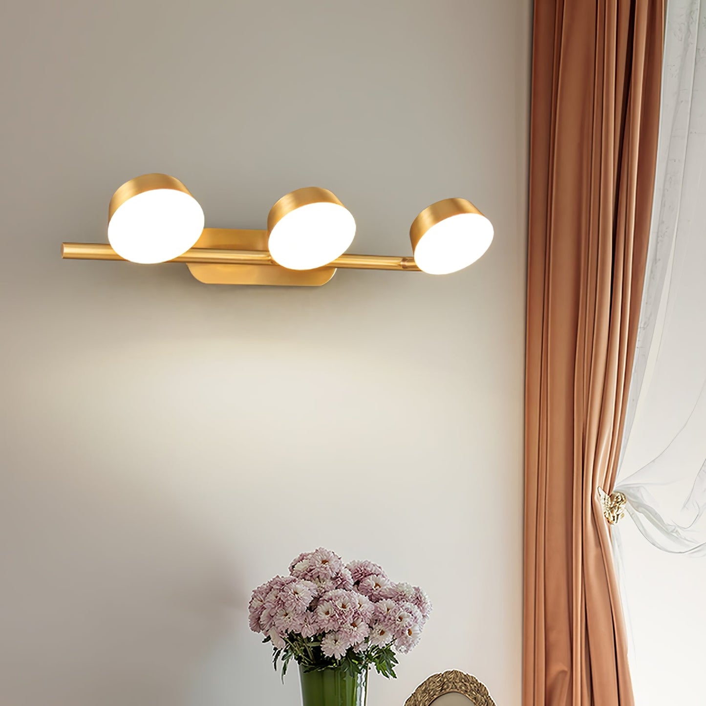 Eleanor Vanity Wall Light | Brass & Acrylic | 1/2/3-Light Options
