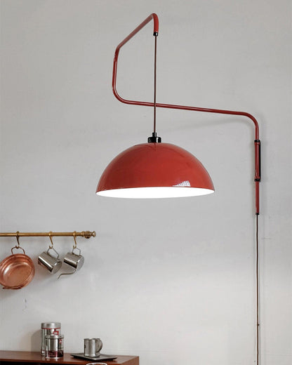 Wall Lamp | Adjustable Metal Shade | Red, White, Black