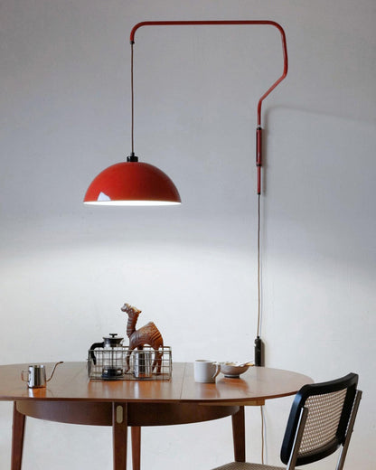 Wall Lamp | Adjustable Metal Shade | Red, White, Black