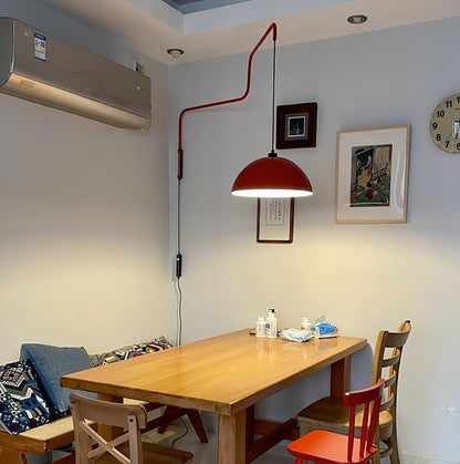 Wall Lamp | Adjustable Metal Shade | Red, White, Black