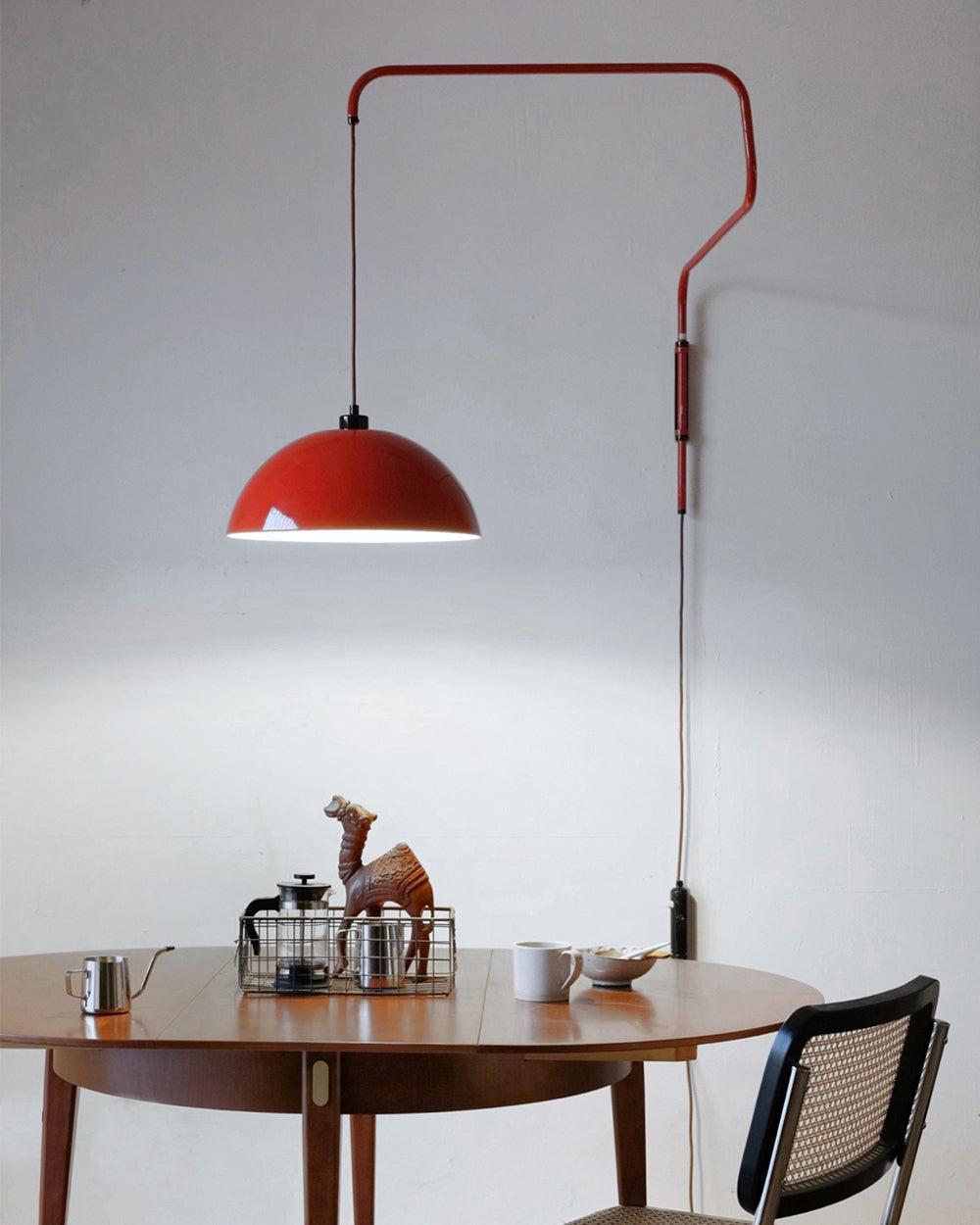 Wall Lamp | Adjustable Metal Shade | Red, White, Black