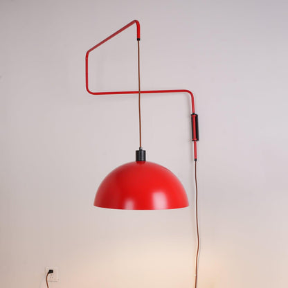 Wall Lamp | Adjustable Metal Shade | Red, White, Black
