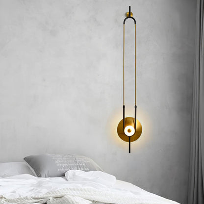 Ellipse Ring Wall Light | Marble | Gold or White