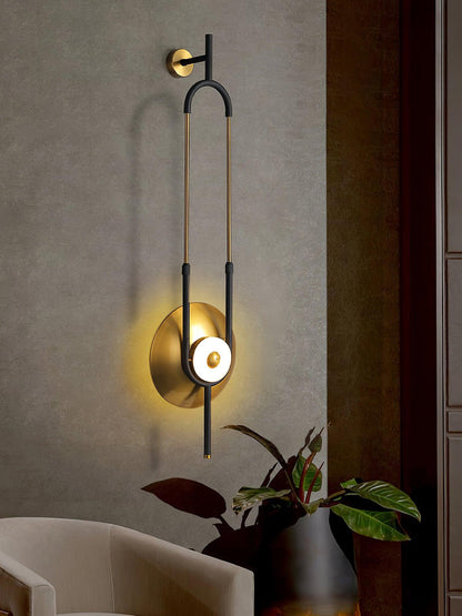 Ellipse Ring Wall Light | Marble | Gold or White