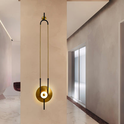 Ellipse Ring Wall Light | Marble | Gold or White