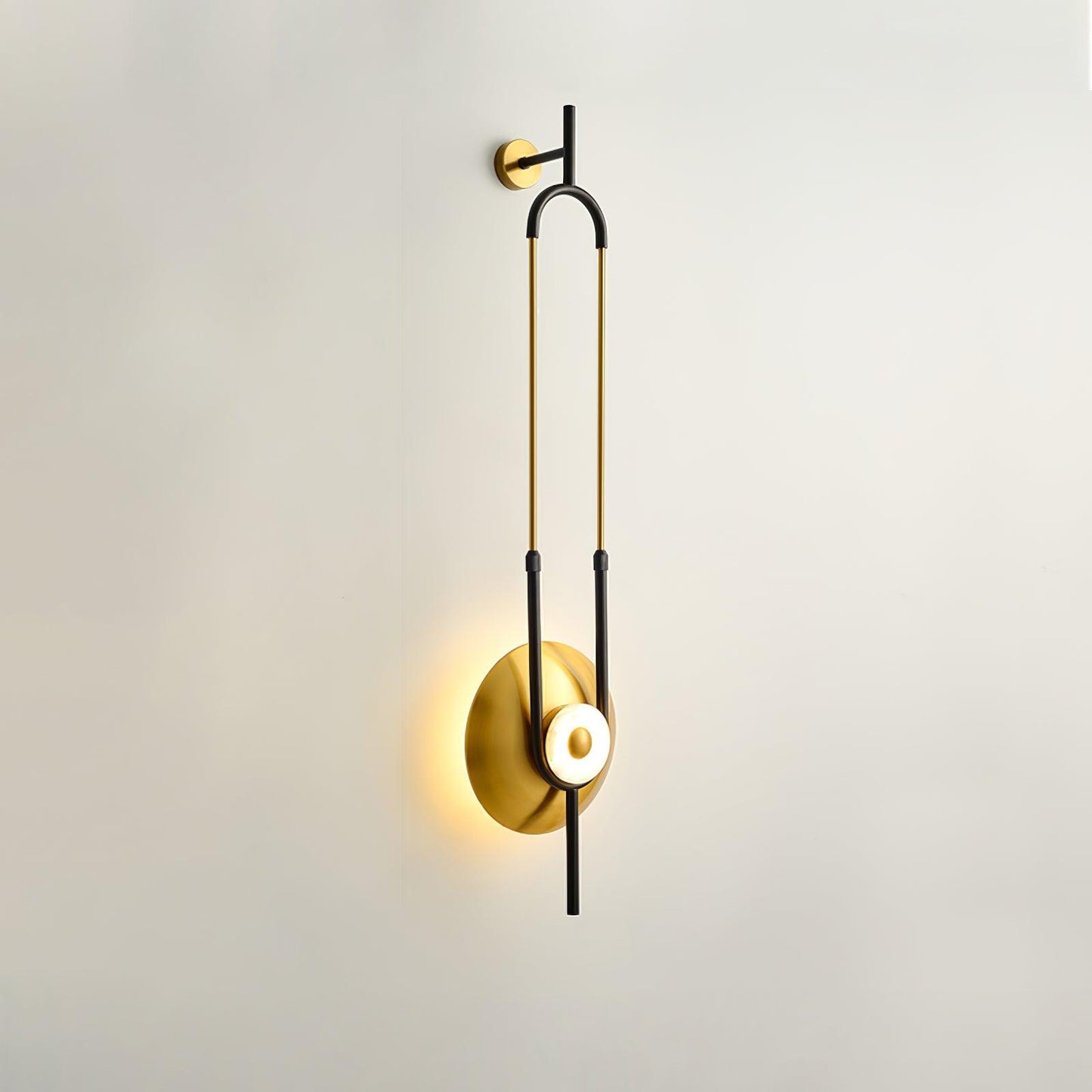 Ellipse Ring Wall Light | Marble | Gold or White
