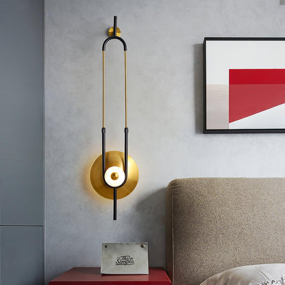 Ellipse Ring Wall Light | Marble | Gold or White