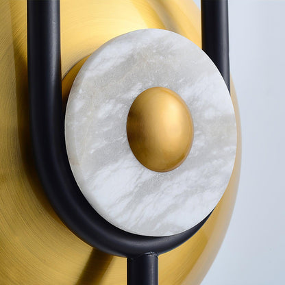 Ellipse Ring Wall Light | Marble | Gold or White