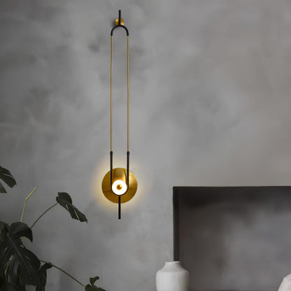 Ellipse Ring Wall Light | Marble | Gold or White