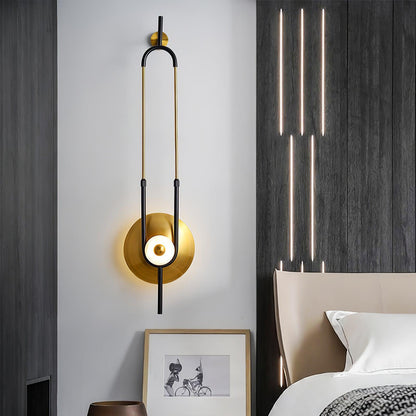 Ellipse Ring Wall Light | Marble | Gold or White