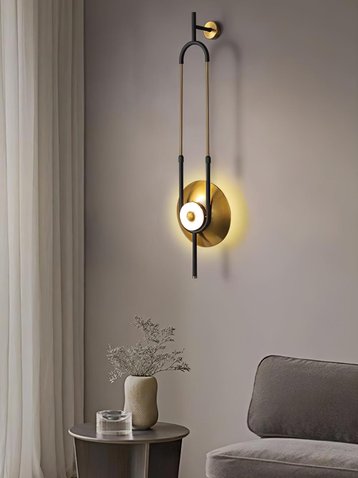 Ellipse Ring Wall Light | Marble | Gold or White