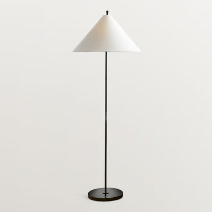 Floor Lamp | Gold Metal & Fabric | 156cm Height