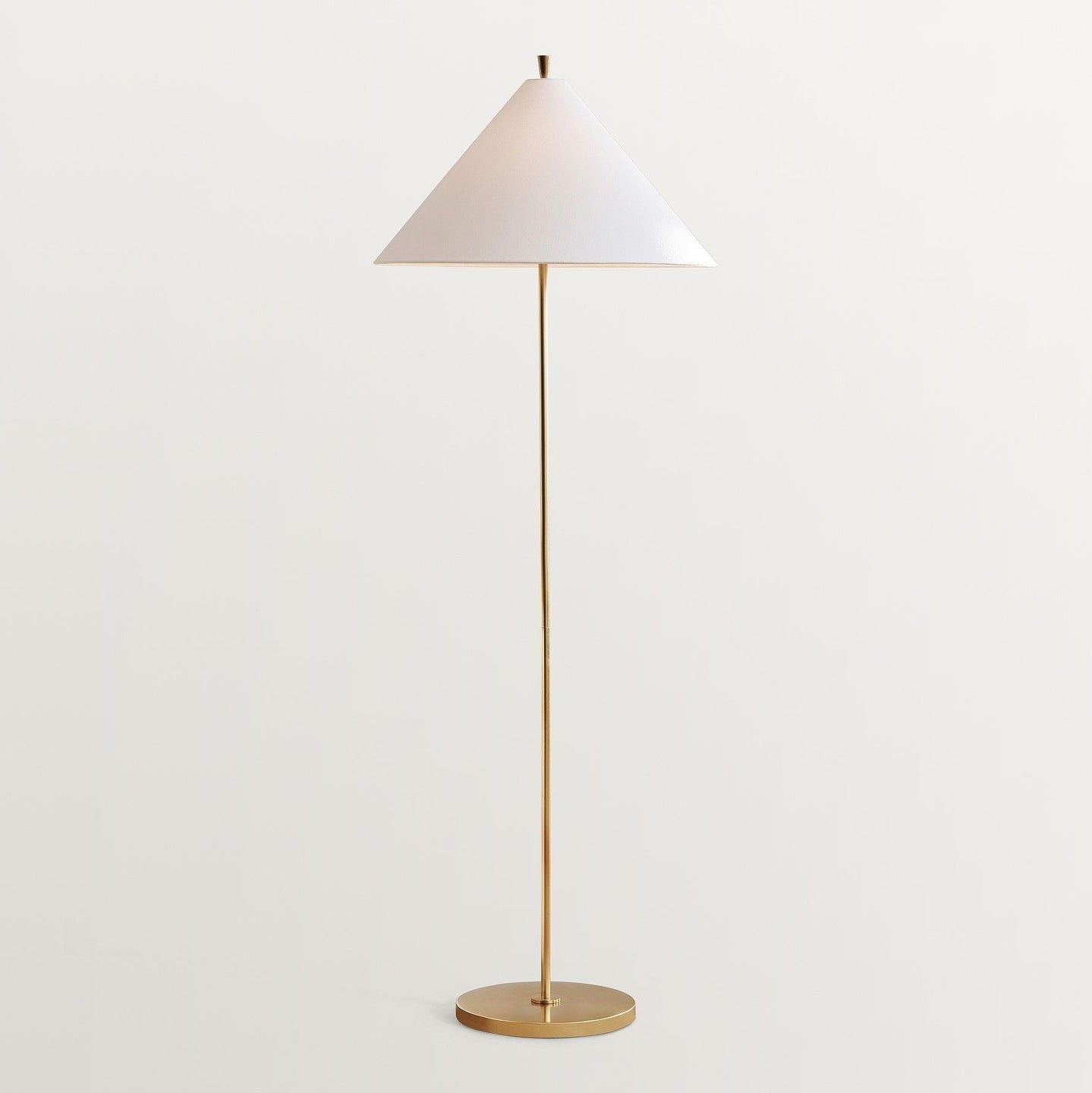 Floor Lamp | Gold Metal & Fabric | 156cm Height