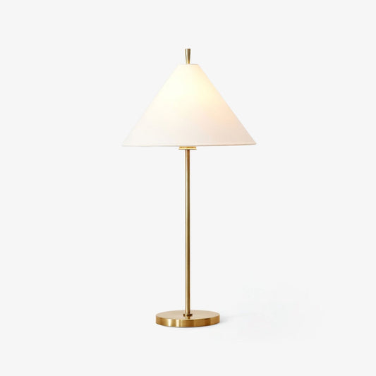 Ellis Table Lamp | Metal, Fabric | Gold, Black