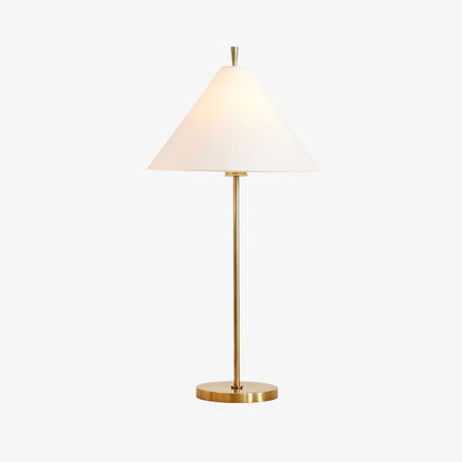 Ellis Table Lamp | Metal, Fabric | Gold, Black