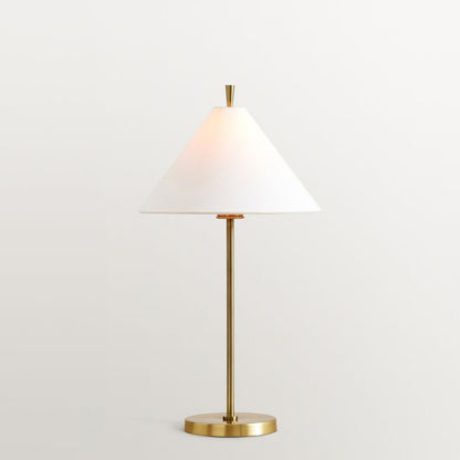 Ellis Table Lamp | Metal, Fabric | Gold, Black