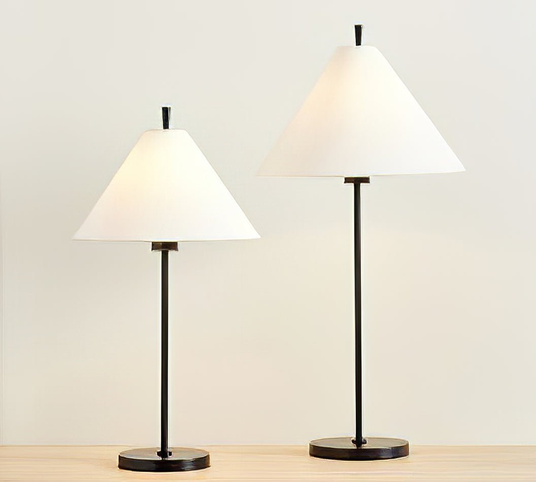 Ellis Table Lamp | Metal, Fabric | Gold, Black