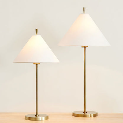 Ellis Table Lamp | Metal, Fabric | Gold, Black