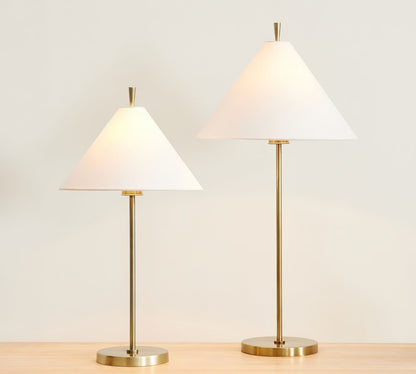 Ellis Table Lamp | Metal, Fabric | Gold, Black
