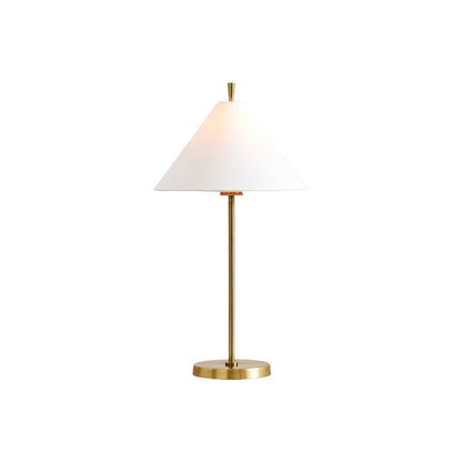 Ellis Table Lamp | Metal, Fabric | Gold, Black