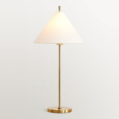 Ellis Table Lamp | Metal, Fabric | Gold, Black