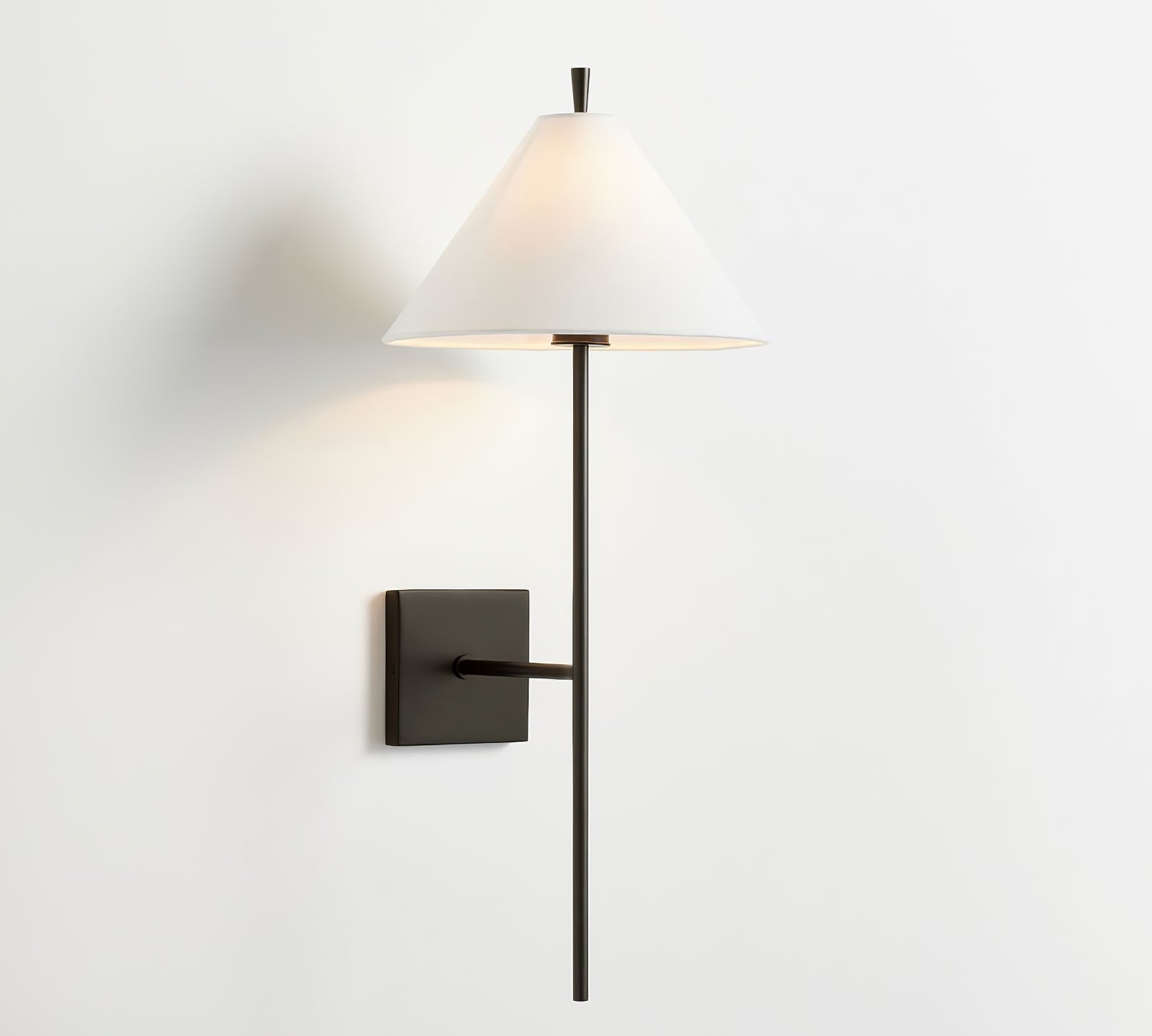 Ellis Wall Light | Brass Frame | White Shade
