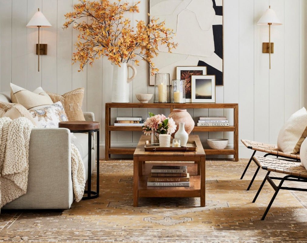 Ellis Wall Light | Brass Frame | White Shade