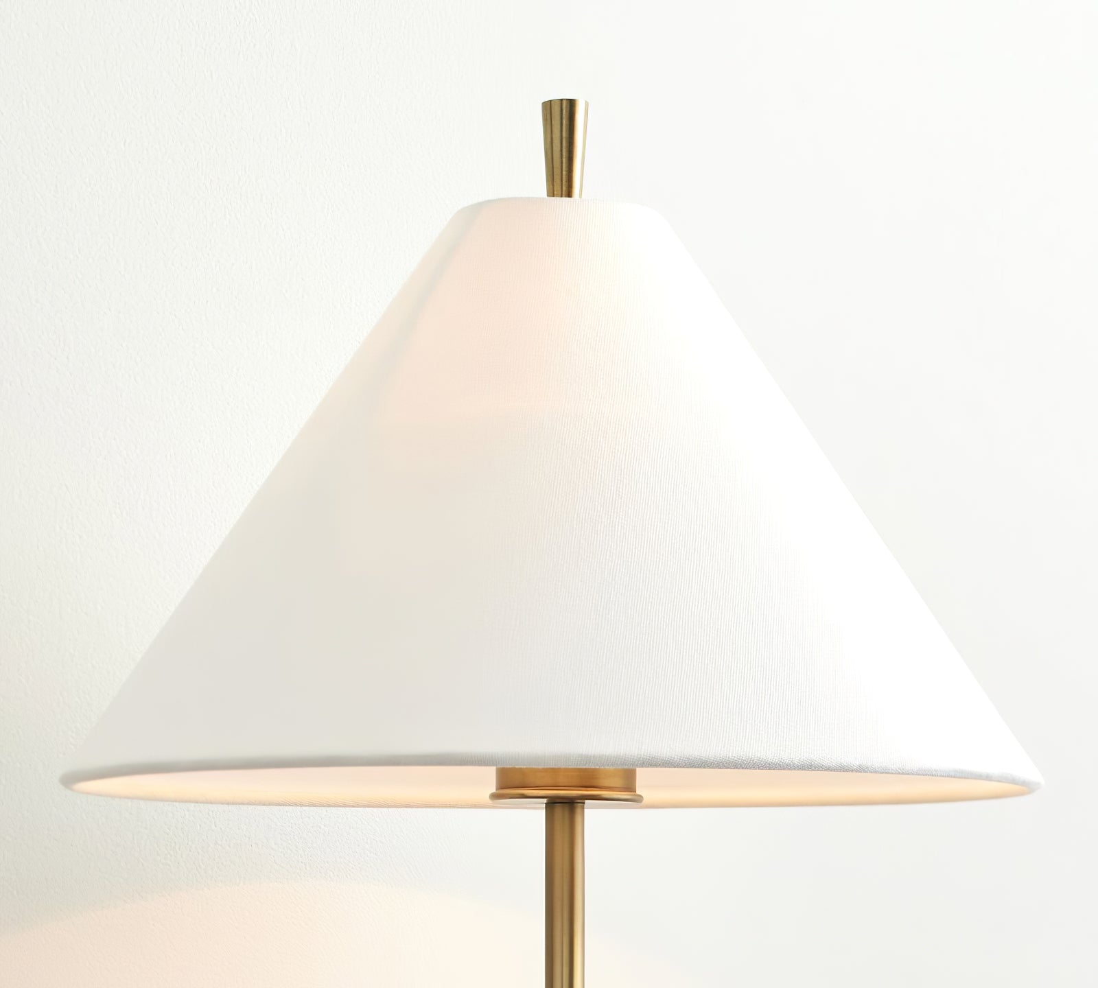 Ellis Wall Light | Brass Frame | White Shade