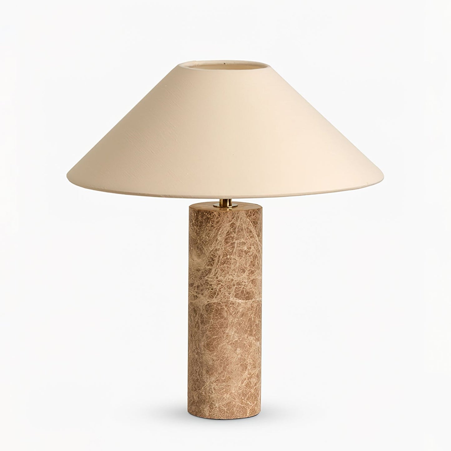 Marble Table Lamp | Beige Marble Base | Modern Design