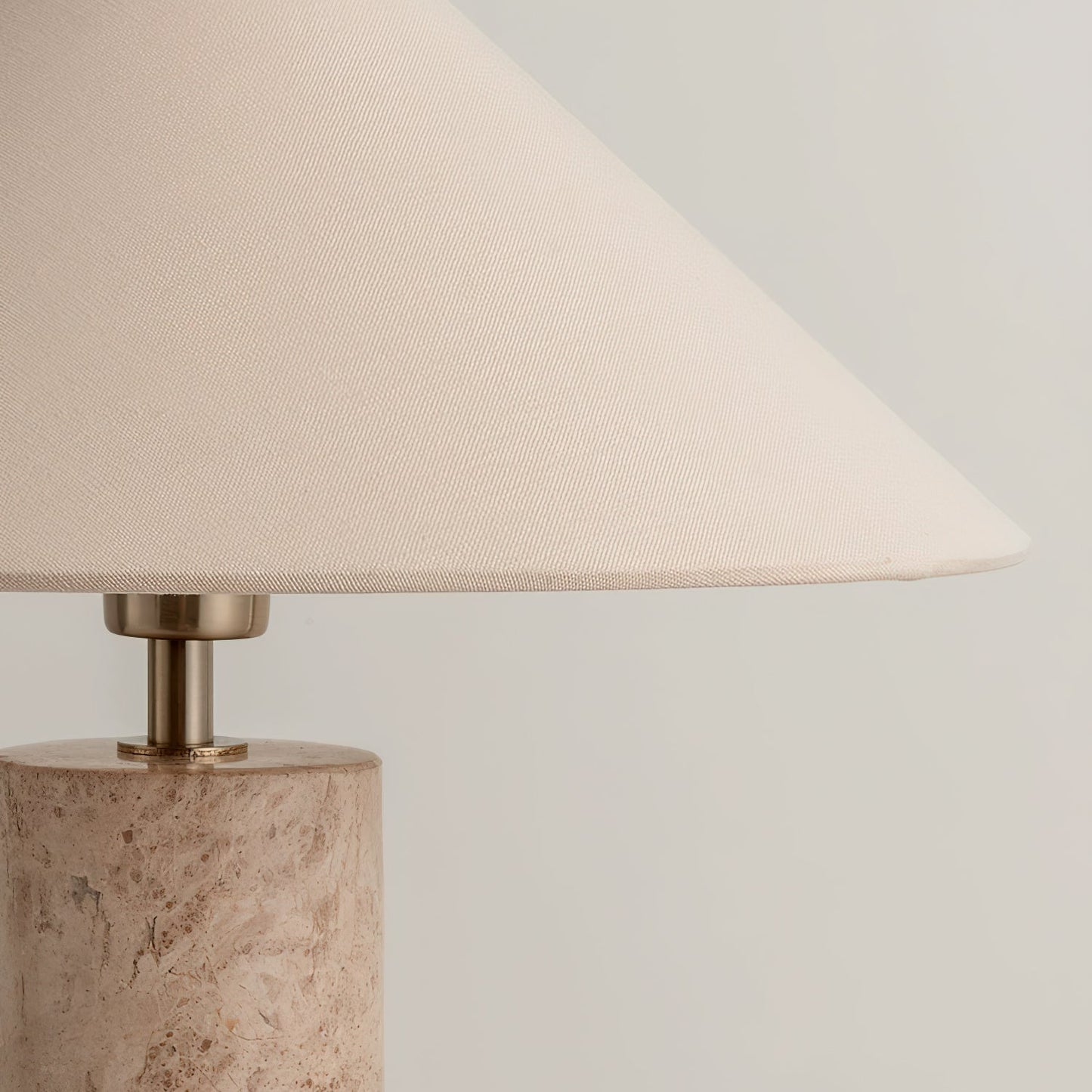 Marble Table Lamp | Beige Marble Base | Modern Design