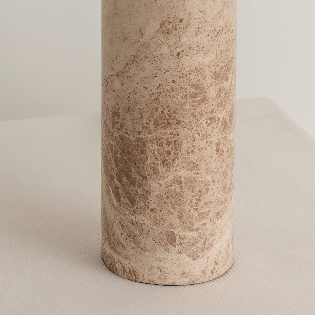 Marble Table Lamp | Beige Marble Base | Modern Design